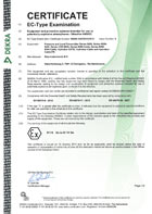 ATEX - Сертификат взрывобезопасности на продукцию Klay 8000 серии